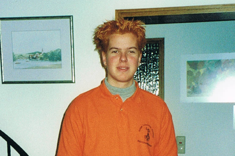 Mit orangen Haaren